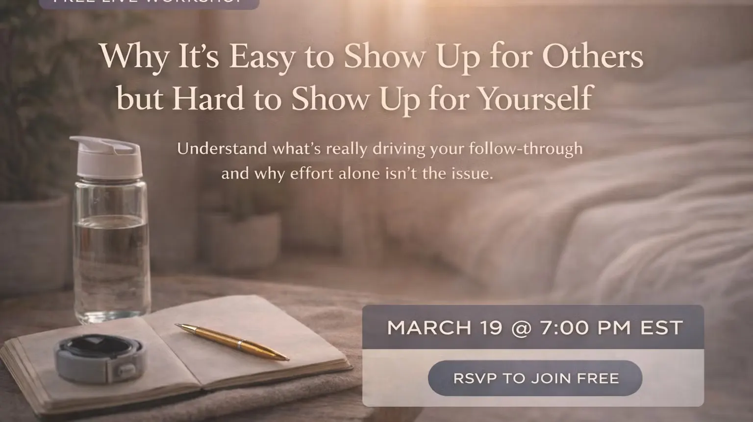 Why It’s Easy to Show Up for Others but Hard to Show Up for Yourself